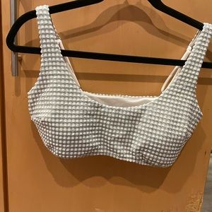 Light green and white Abercrombie and fitch bra-let